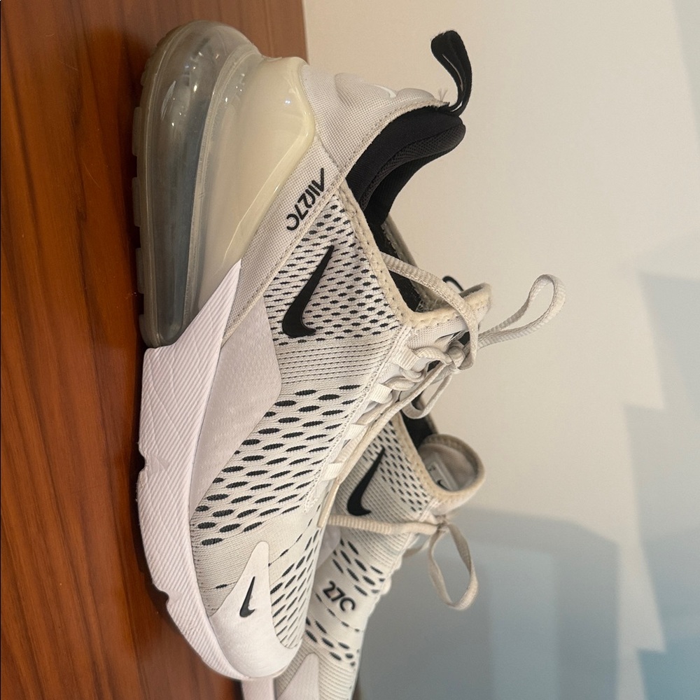Nike Air Max 270 White and Black Sneakers